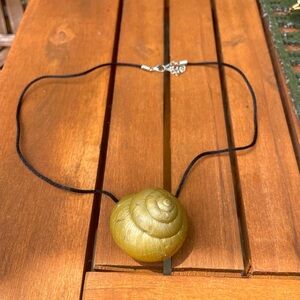 Mermaid Gold Shell Pendant Necklace
